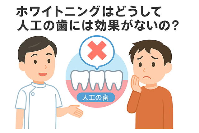 どうして人工の歯には効果がないの？