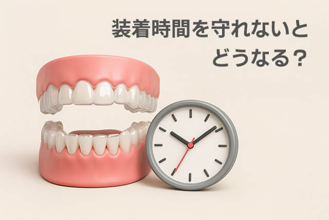 装着時間を守れないとどうなる？
