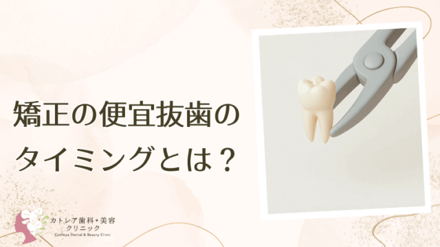 矯正の便宜抜歯のタイミングとは？