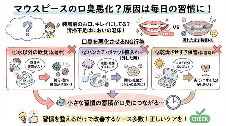 マウスピースと口臭