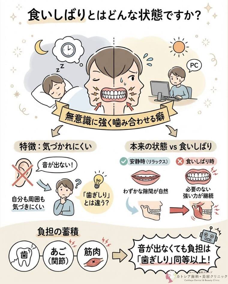  食いしばりとはどんな状態ですか？
