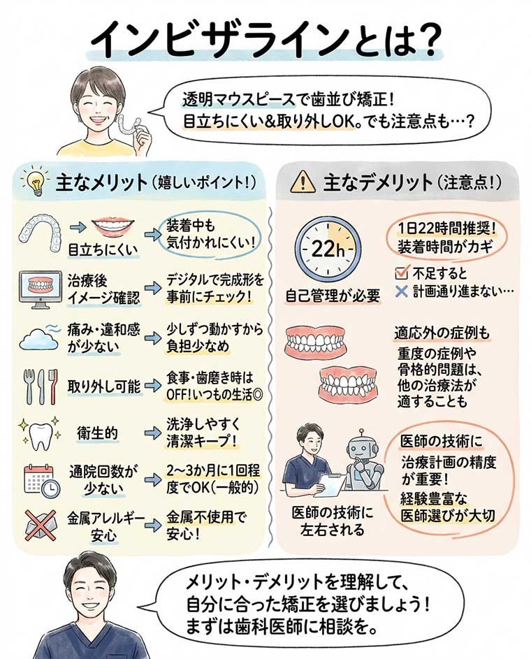 インビザラインとは？の図解