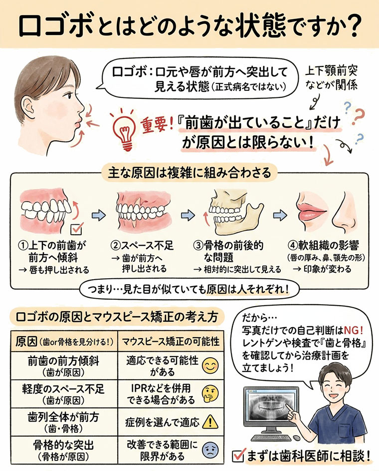 口ゴボとはどのような状態ですか？の図解