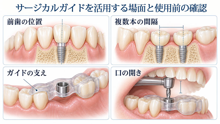 サージカルガイドが役立つ場面