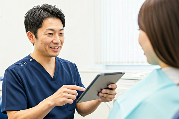 矯正相談を受診する様子