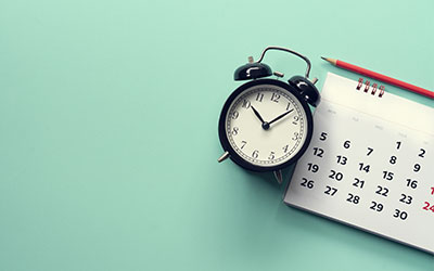 時計とカレンダー